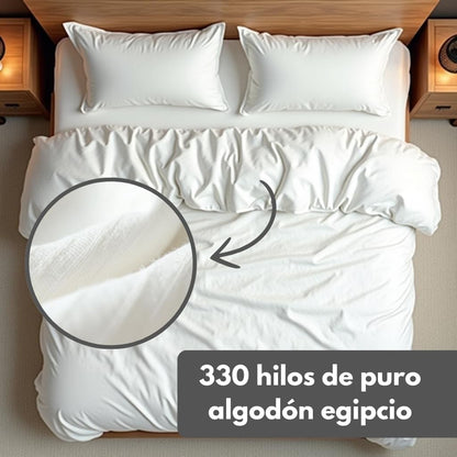 Juego de Sábanas Lótus® Algodón Egipcio - 4PCS [🔥 PROMOCIÓN BLACKFRIDAY + NAVIDAD 🔥]