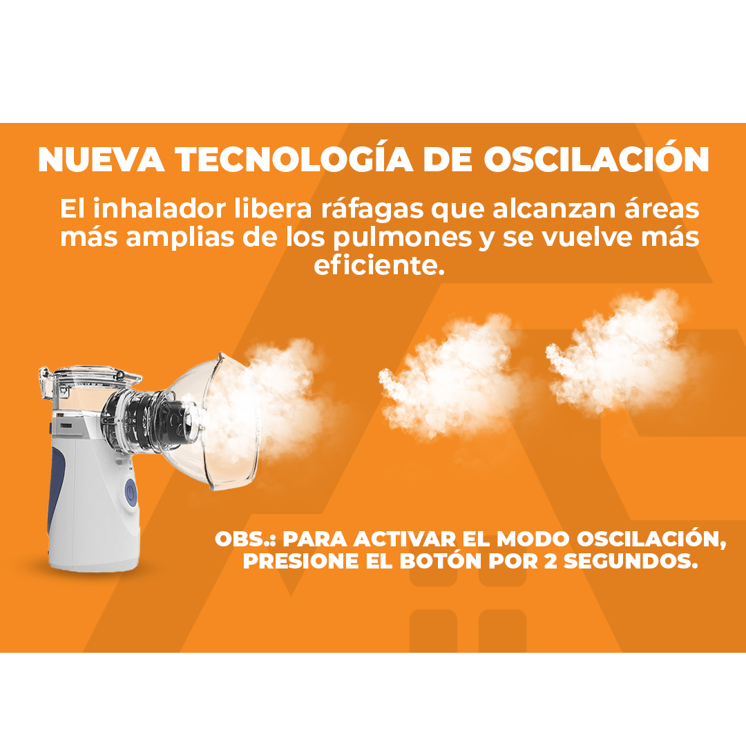 Inalador Nebulizador Sereno® - Portátil e Ultra Silencioso