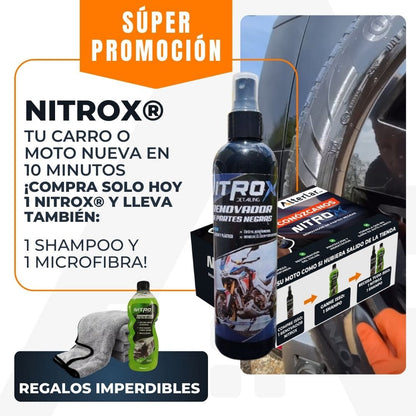 [52% OFF HOY] NITROX® - TU CARRO Y MOTO NUEVA EN 10 MINUTOS + SHAMPOO + MICROFIBRA